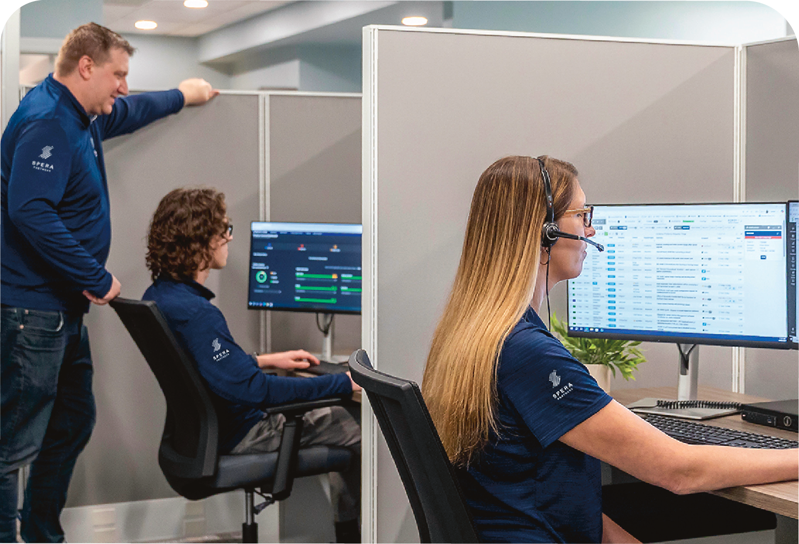 Spera Partners fully managed IT service team monitoring systems in Pittsburgh