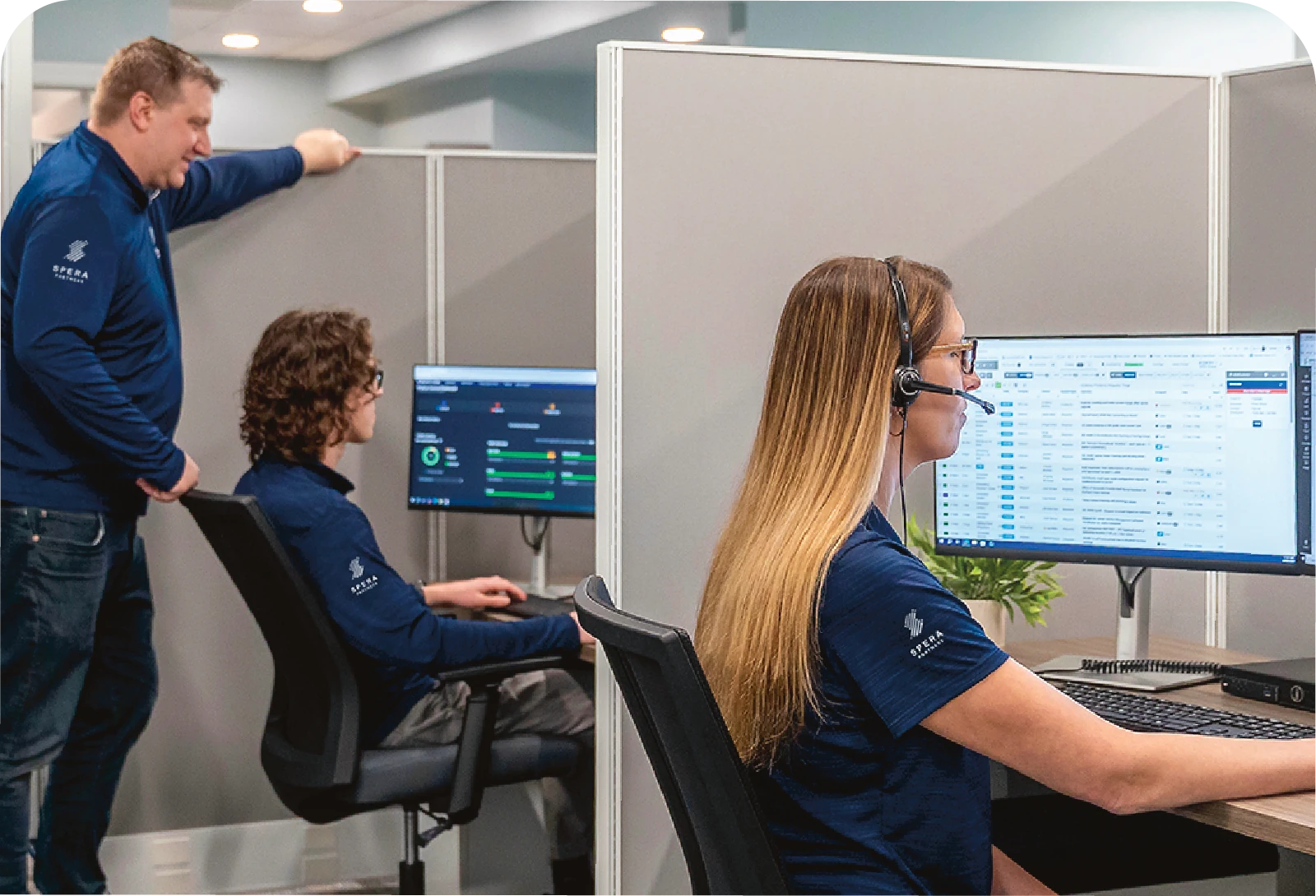 Spera Partners fully managed IT service team monitoring systems in Pittsburgh