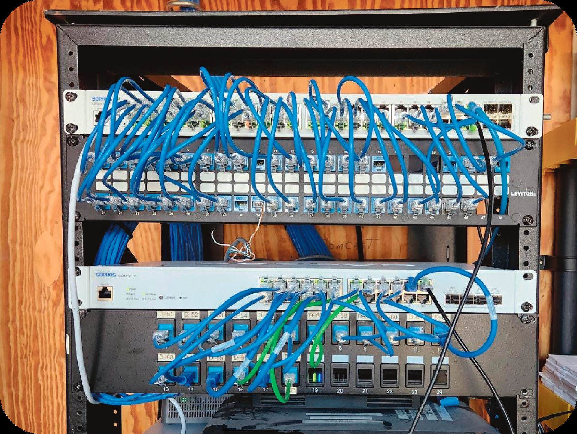 infrastructure with professionally organized network cabling by Spera Partners.