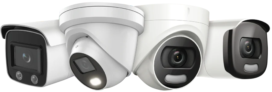 Professional IP security cameras including dome and bullet cameras for Pittsburgh businesses